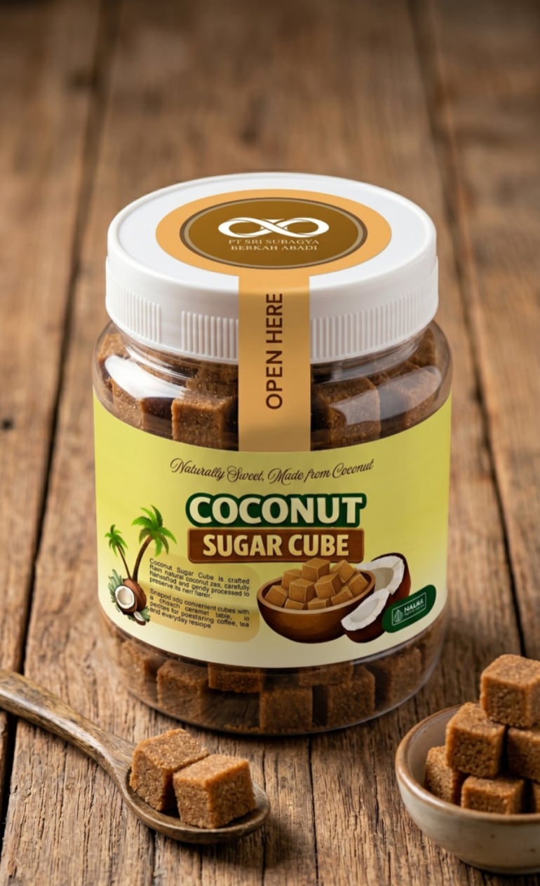 Cube de sucre de coco